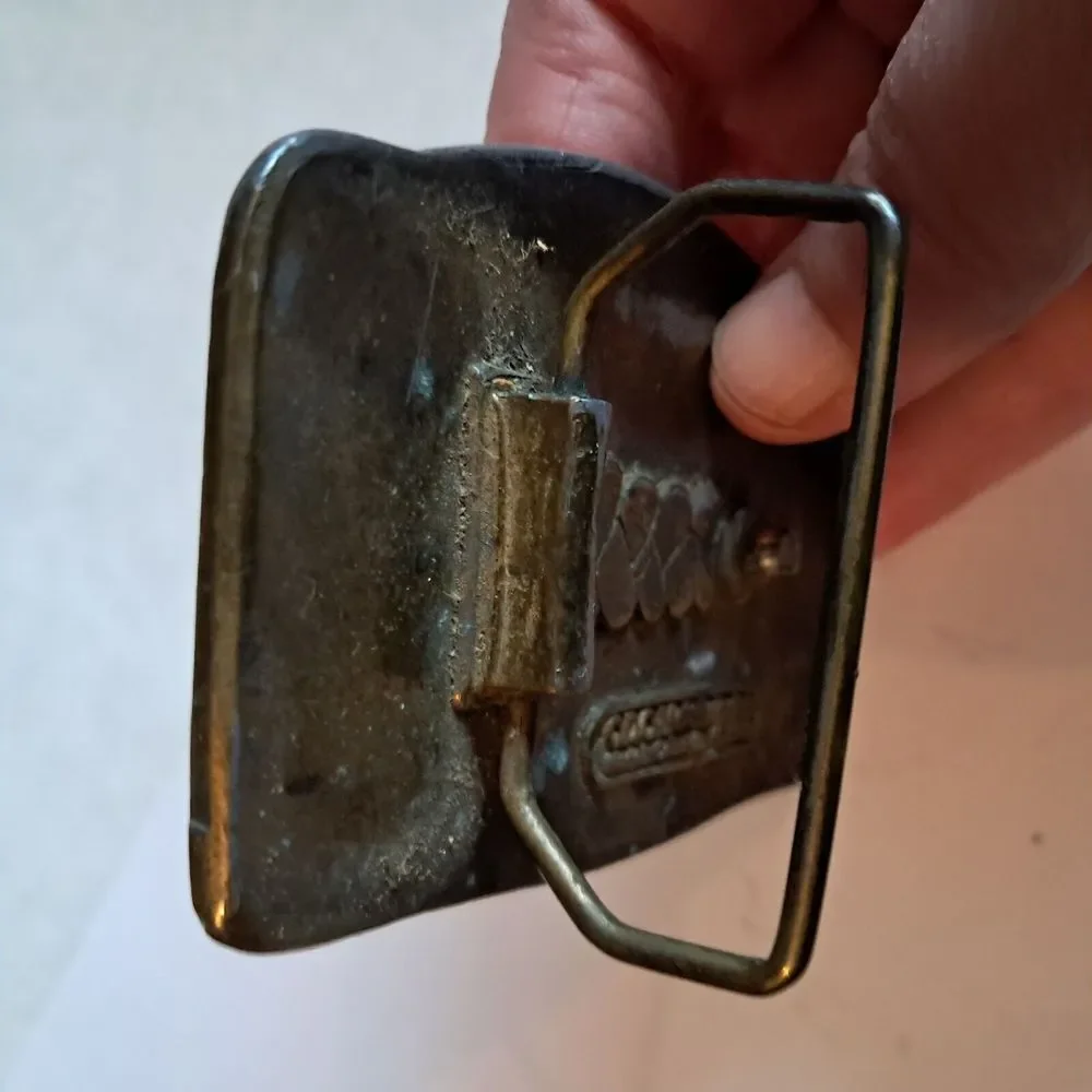 Vintage Bicentennial Bald Eagle Belt Buckle CDC Metalworks 1975‎